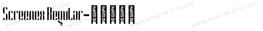 Screenex Regular字体转换